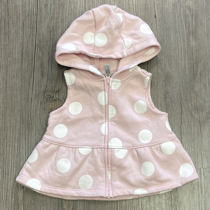 Carters Hooded Vest, Pink, Size: 3M