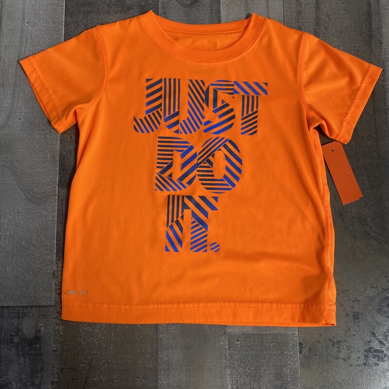 Boys Athletic Tee, Orange, Size: 6