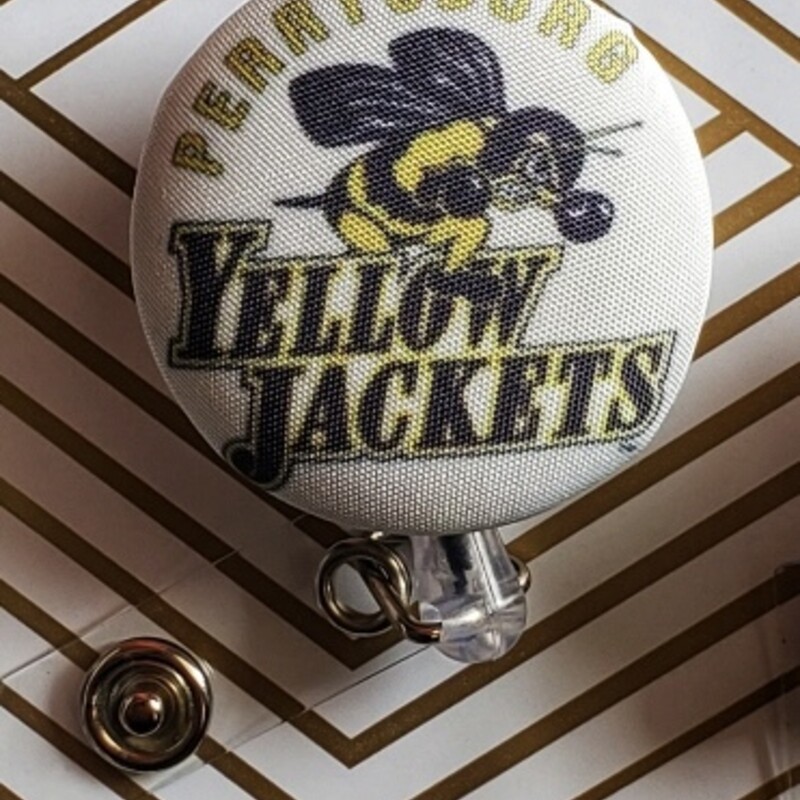 Badge Reel-Yellow Jackets