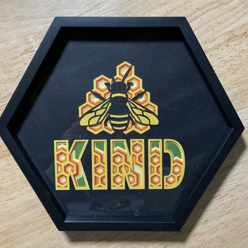 Octagonal Bee Kind