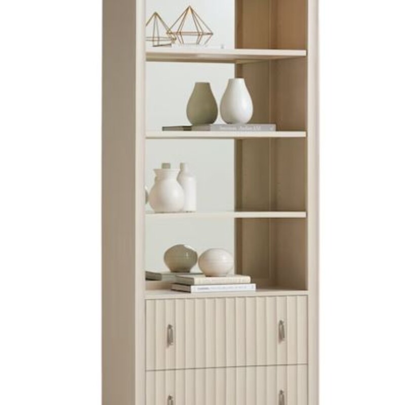 Sligh Walden Bookcas
Cream Wood Glass Removable Shelves
Size: 36x18x91H
Interior Light
Has 2 full-extension file drawers accommodate both letter and legal files in the lower section
NEW
Retail $3979+
Matching Lateral File Sold Separately