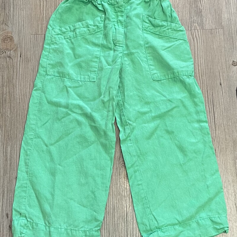 Zara Wide Pants, Green, Size: 6Y