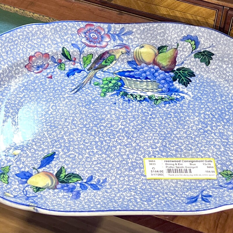 Spode George III Platter
Size: 13x16