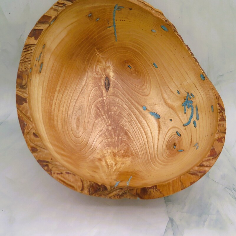 Bowl NatEdge Cedar, Brown, Size: 7.5x2