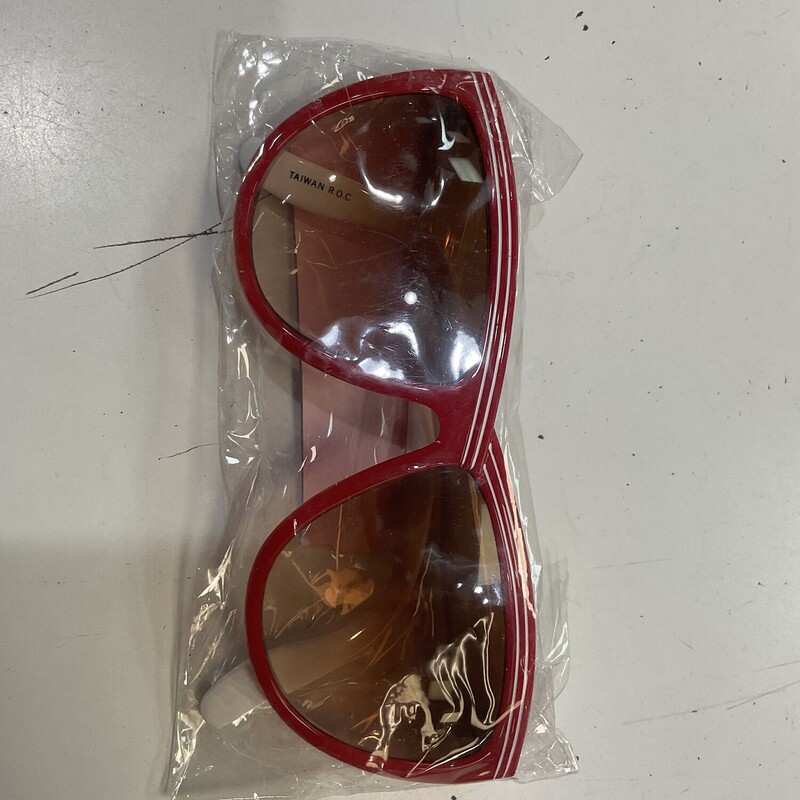 Sunglasses, Red, Size: One