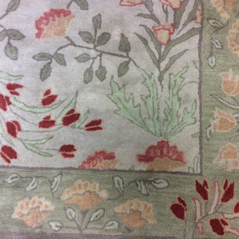 FloralDesignWoolRug | Riverbridge Resale & Consignment