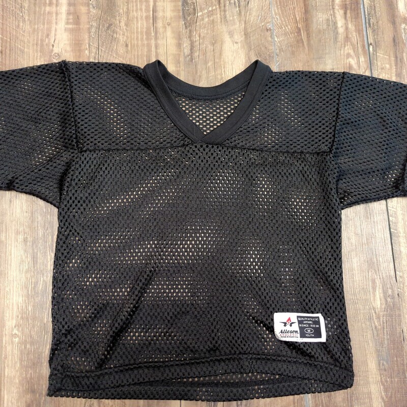 Allson Mesh Football Jers, Black, Size: Youth M