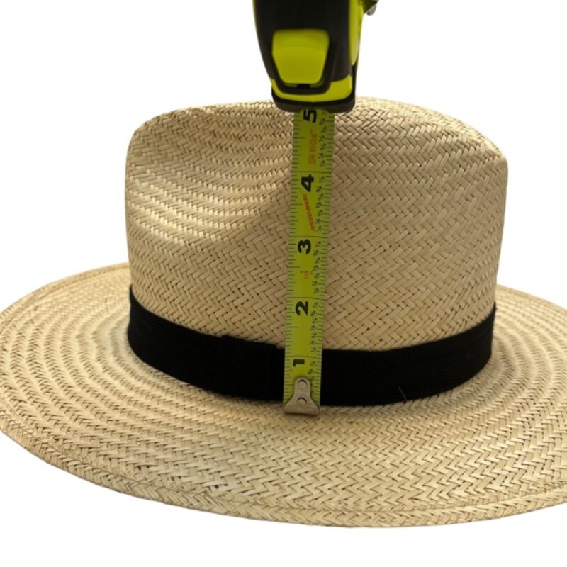 Yellow 108 Stevie Straw Fedora<br />
<br />
Lightweight, breathable, and Handmade in the USA.<br />
<br />
Size: Medium<br />
<br />
Retails: $129
