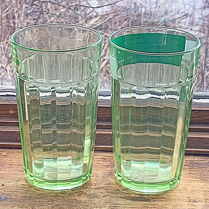 Pair of Green Vaseline Glasses