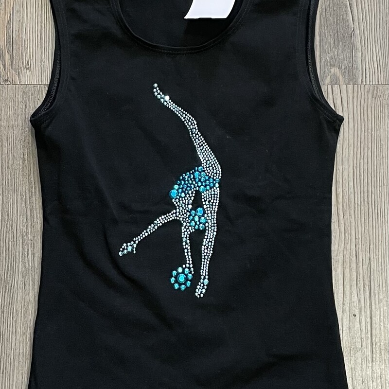 Tank Top Solo Dance, Black, Size:4-5YApproximately