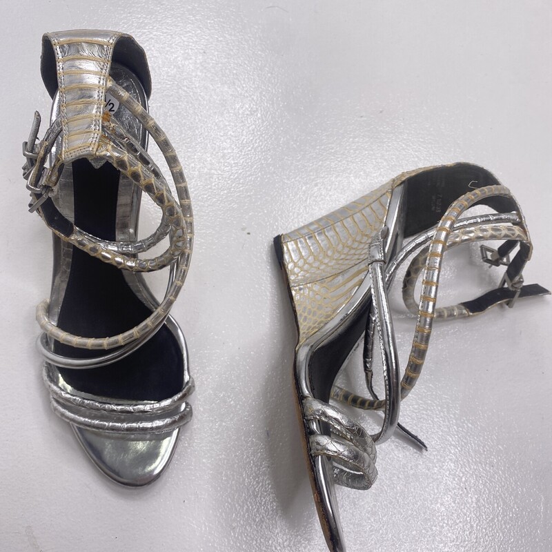 Brian Atwood Silver Wedge