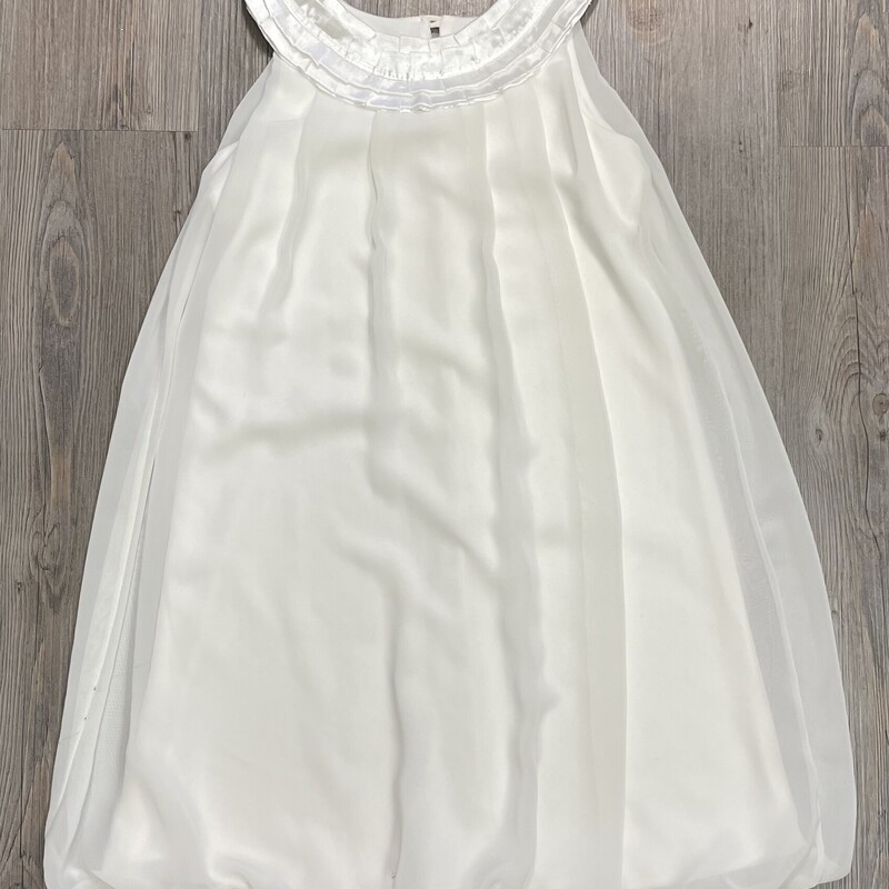 Un Deux Trois Dress, White, Size: 10Y
