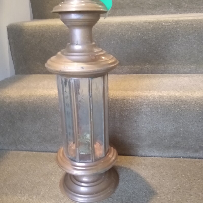 Copper/Glass Candle Hold