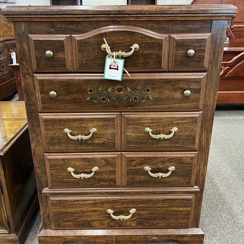 Dark Wood Tallboy