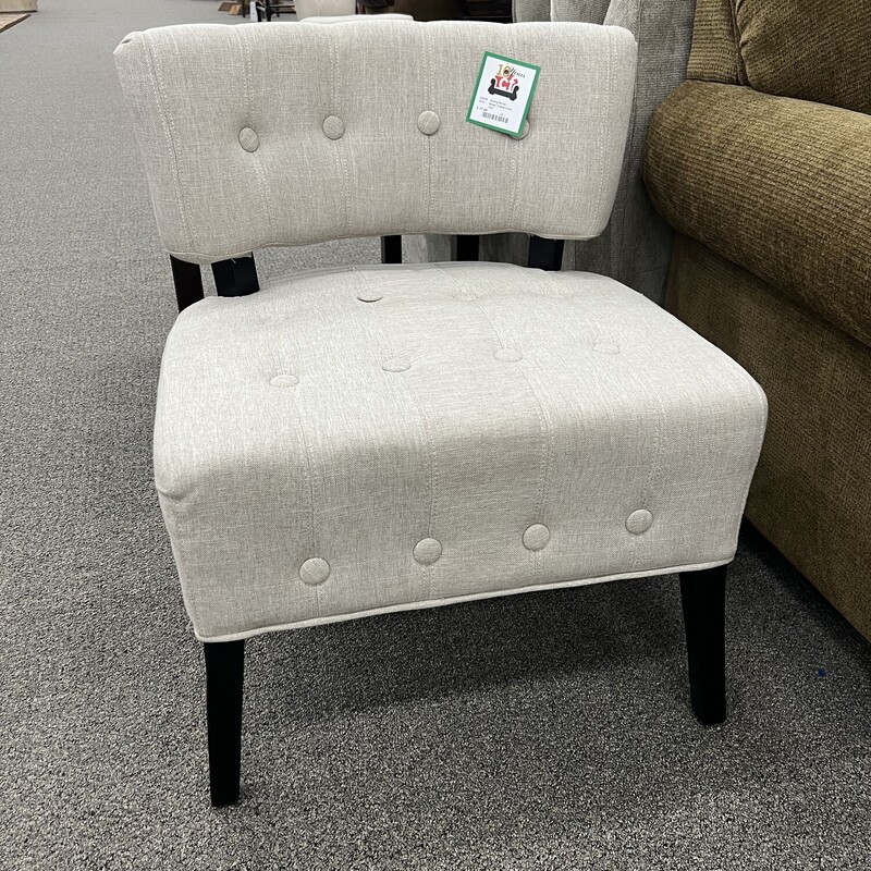 Beige Tufted Chair