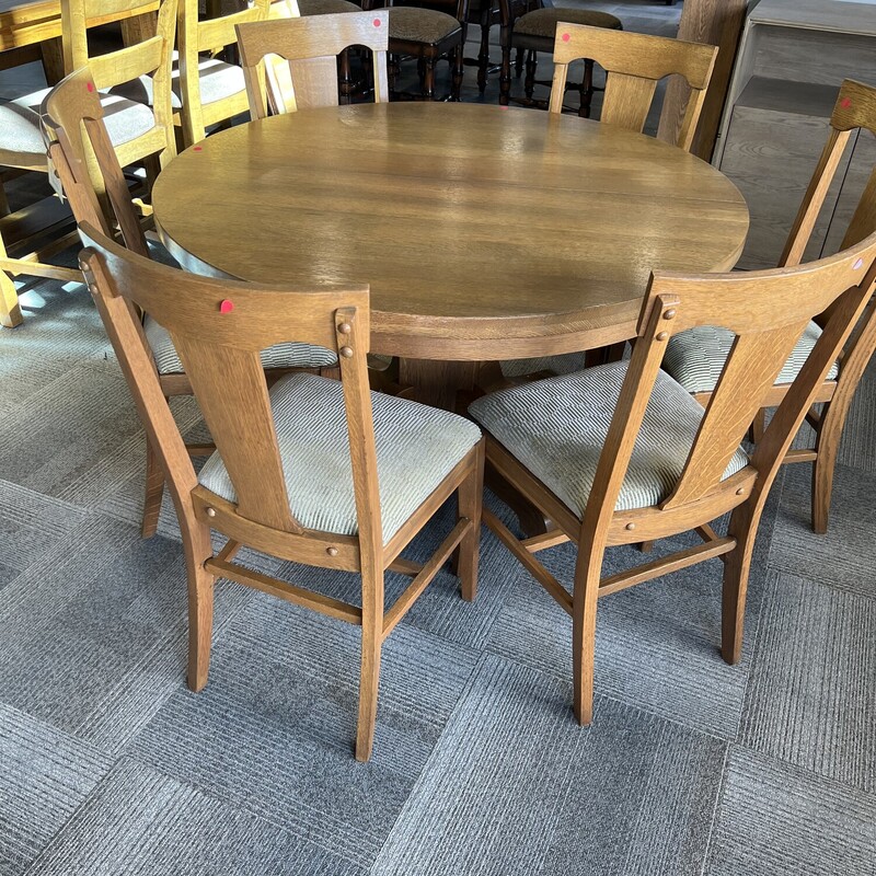 Rnd Oak Table 6C3L