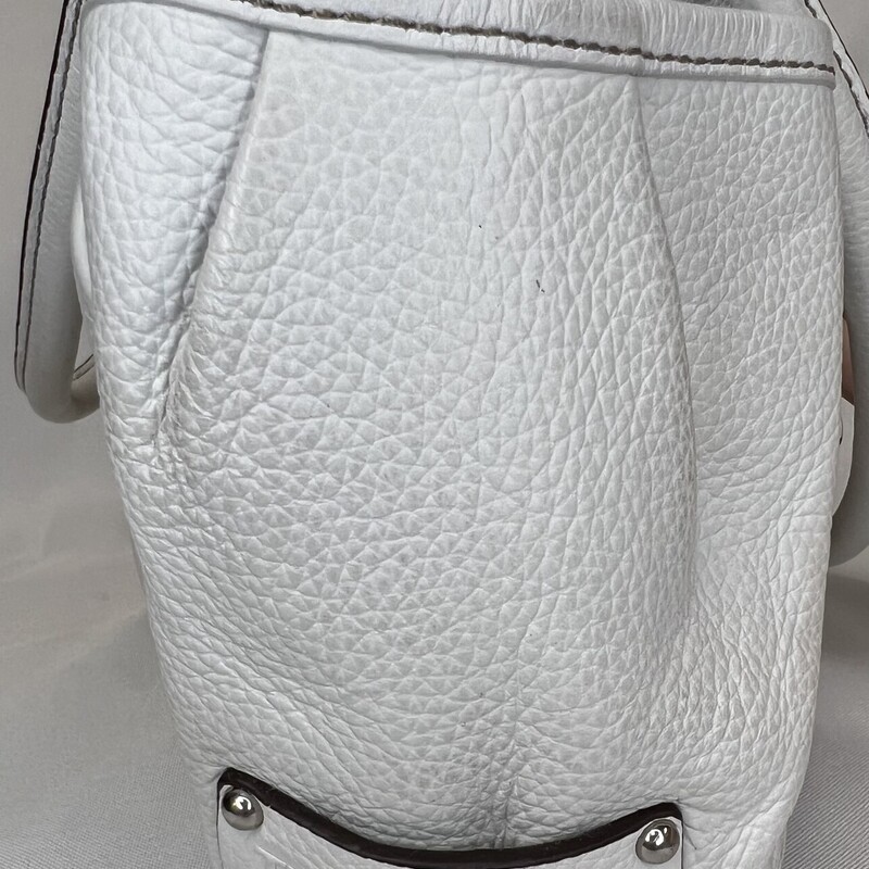 Tignanello Leather Bag, White, Size: None