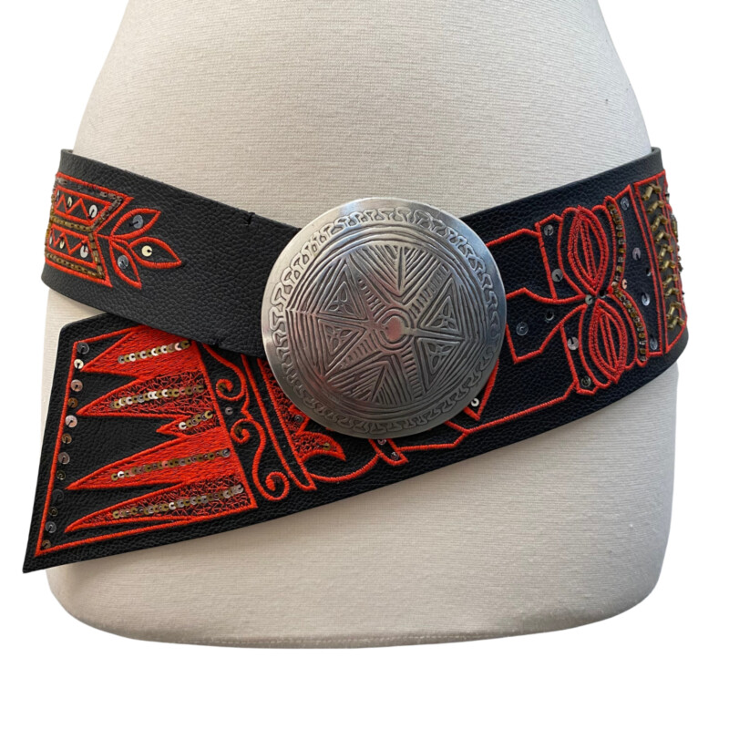 Chicos Embroidered Belt