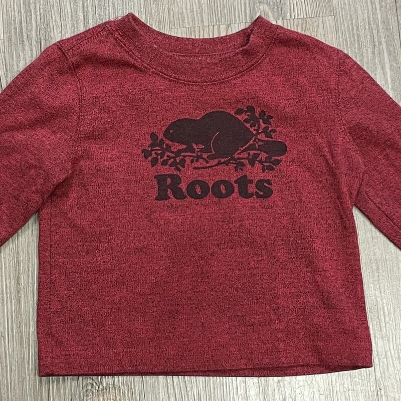 Roots LS Tee, Red, Size: 12-18M