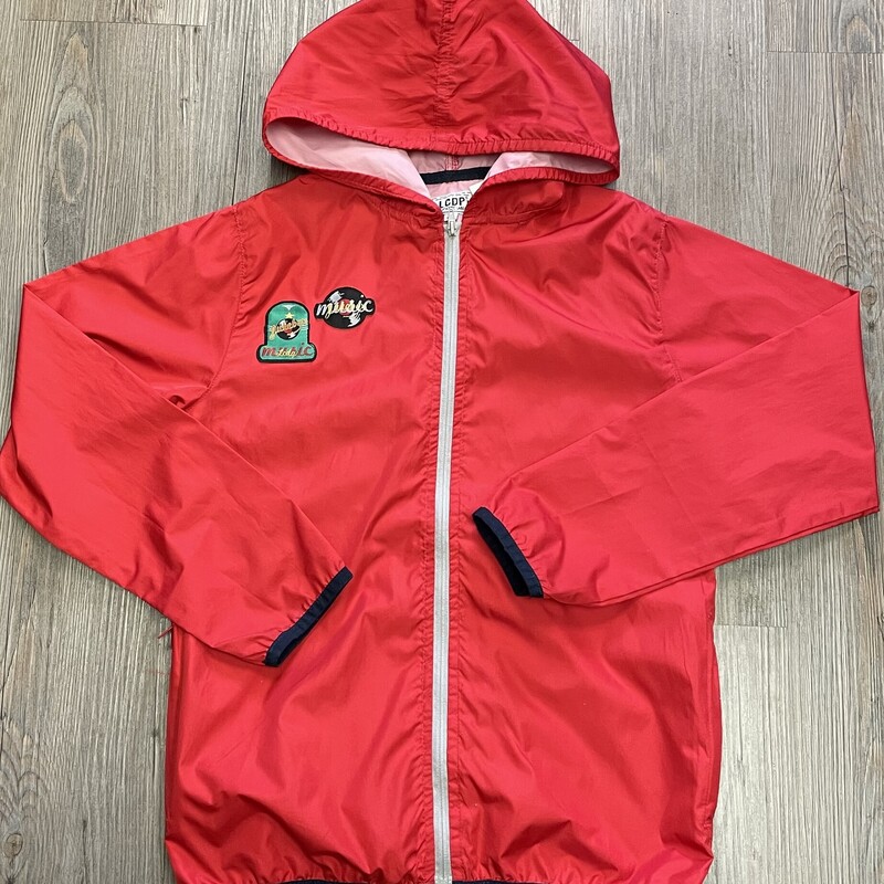LCDP Rain Jacket, Red, Size: 10Y