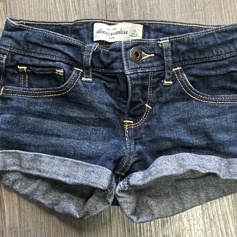 Abercrombie Denim Shorts, Blue, Size: 10Y