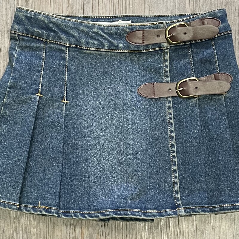 Boboli Jean Skirt, Blue, Size: 4Y