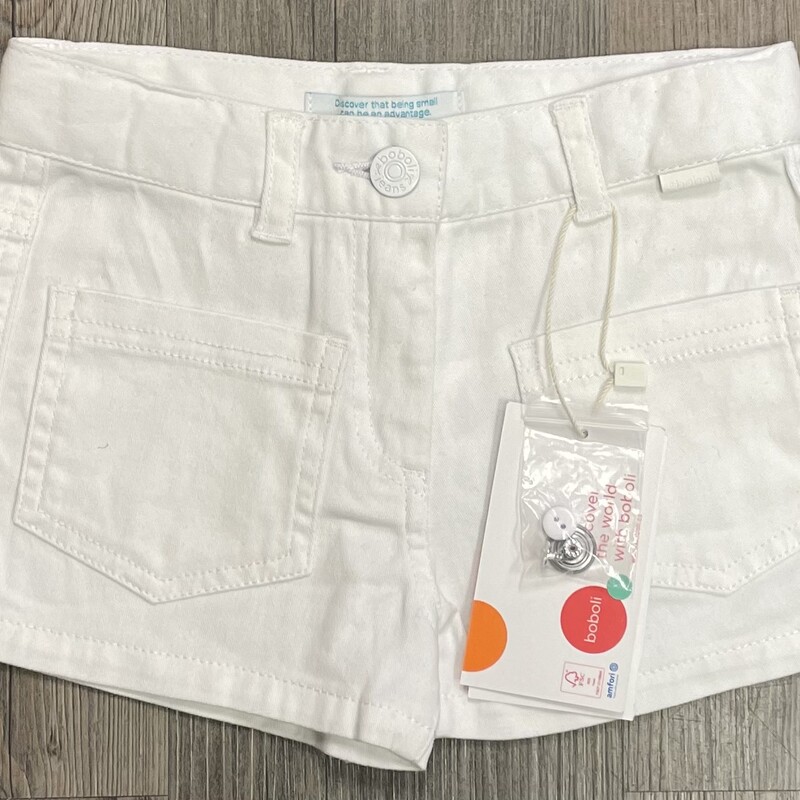 Boboli Shorts - 496009, White, Size: 4Y
