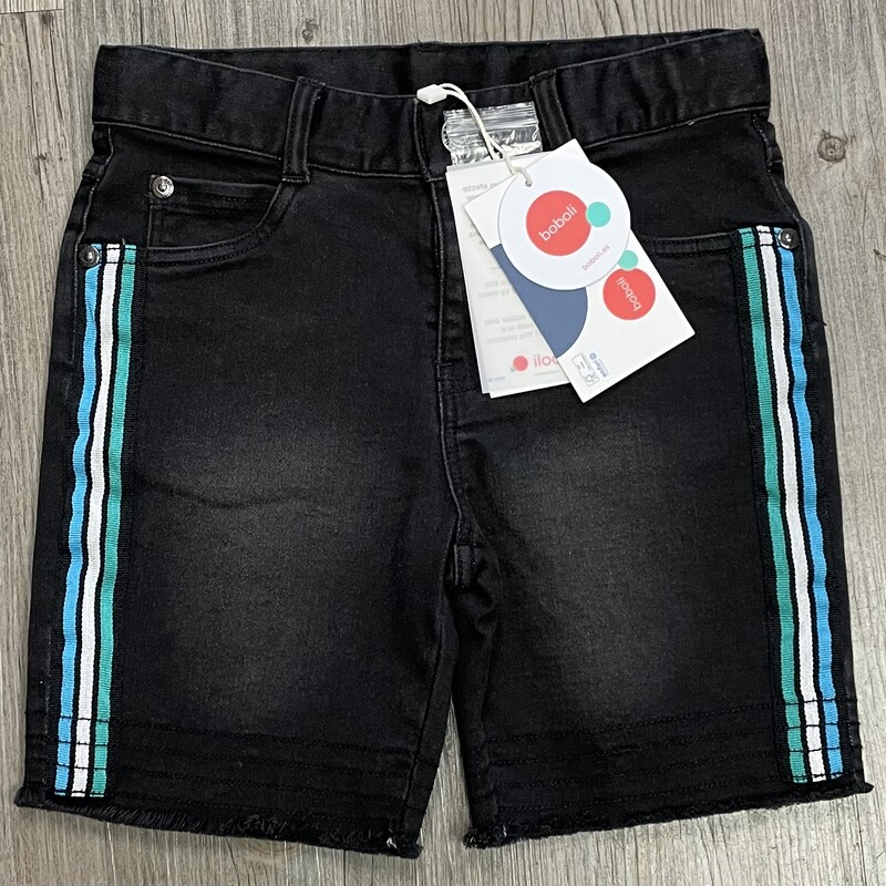 Boboli Jean Shorts, Black, Size: 4Y
3 Side Stripes