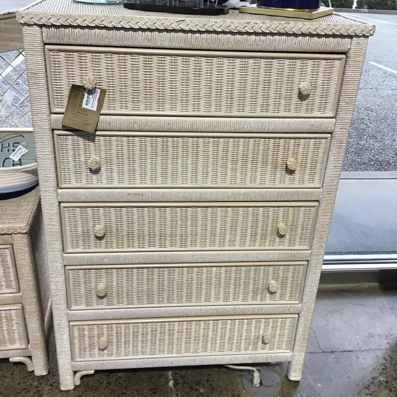 Henry Link Furniture by Lexington
Full/Queen Headboard 59Wx44H
2 Drawer Nitestand 24x17x25
5 Drawer Dresser 34x20x48
Great quality!