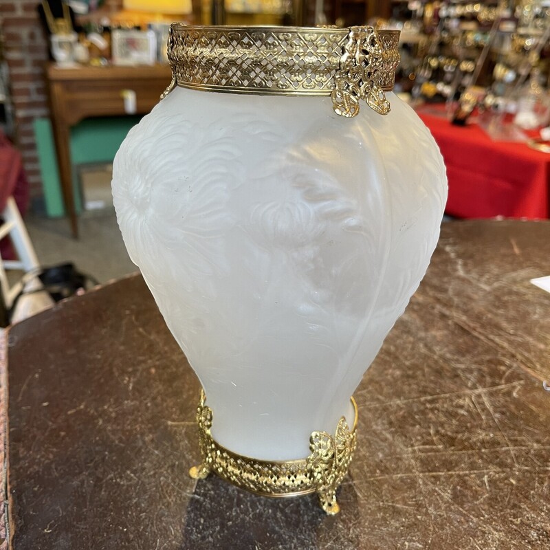 1920s Phoenix Satin Vase