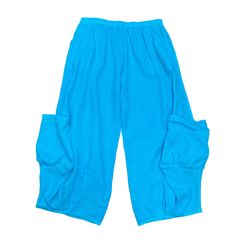 New FOCUS Linen Pants
Blue
Size: XLarge