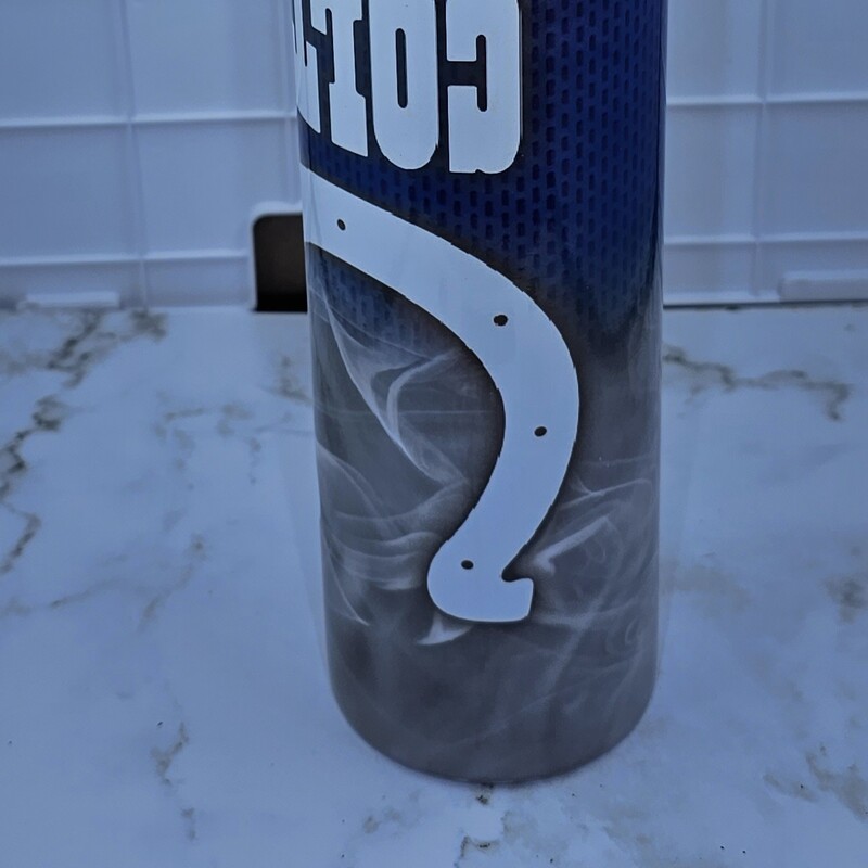 COLTS SUBLIMATED CUP, BLUE, Size: 20 OZ