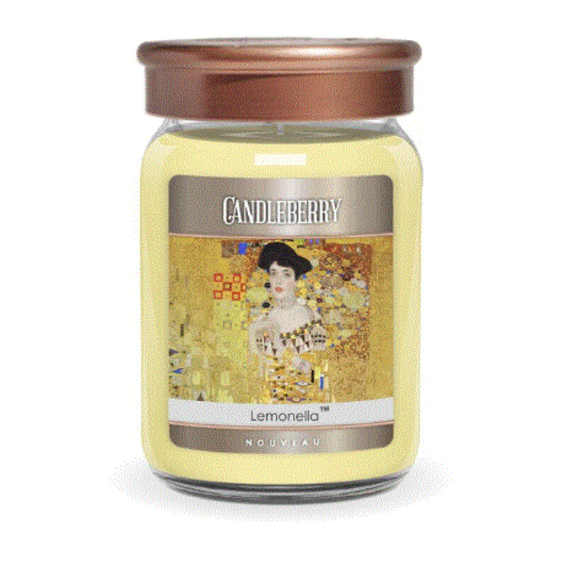Nouveau Lemonella Candleberry Candle
Yellow Bronze Size: 26oz/135-155hours
Silky verbena cradle hints of lemon and patchouli with a note of vanilla musk; a gorgeous perfume!
Scent Notes:
Top: Tangerine, Fragrant Lily
Middle: Island Cane, Tonka, Lemon
Base: Vanilla Bean, Musk, Cherry Wodd