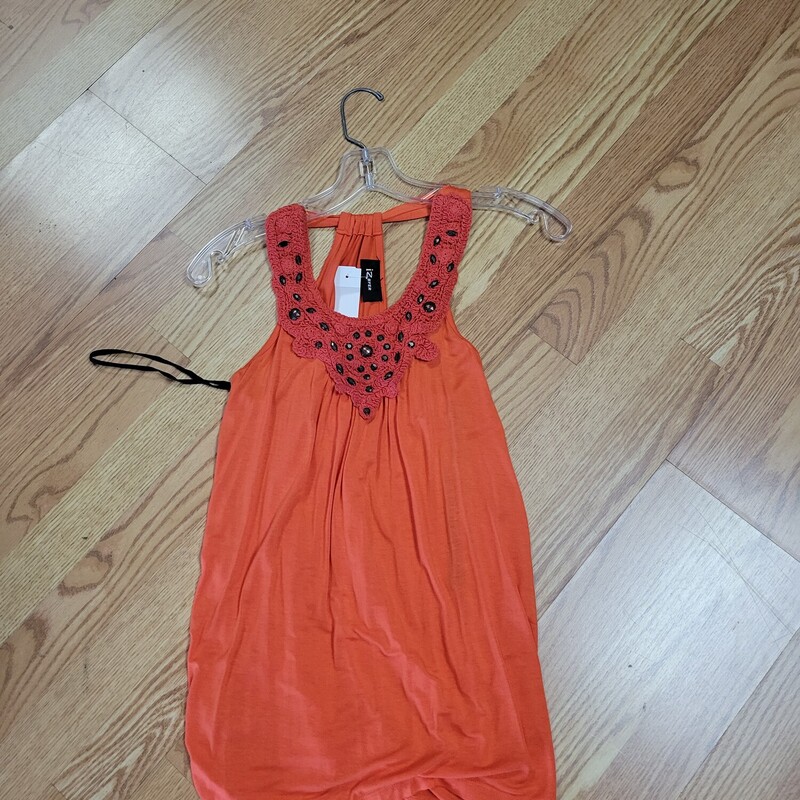 IZ BYER TANK, ORANGE, Size: S