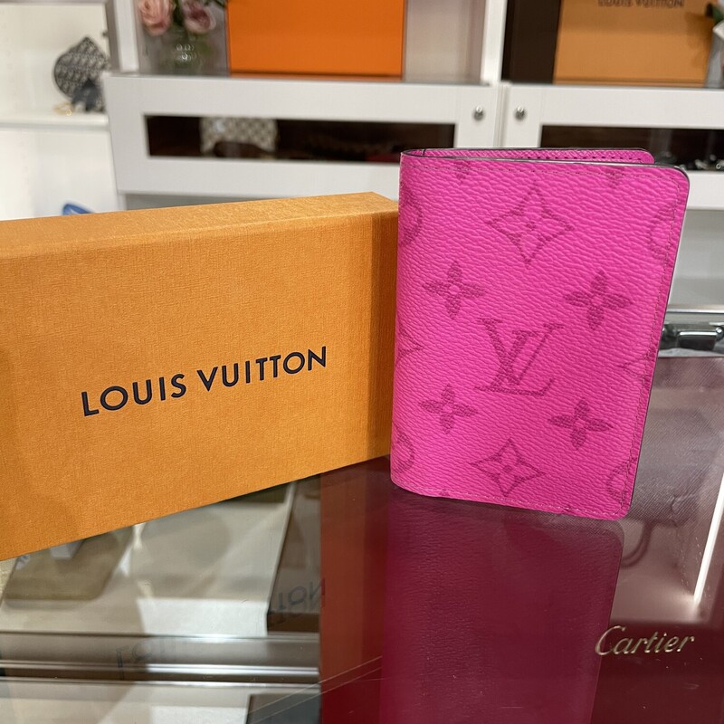 Louis Vuitton Taiga Leather Jaune Pocket Organiser