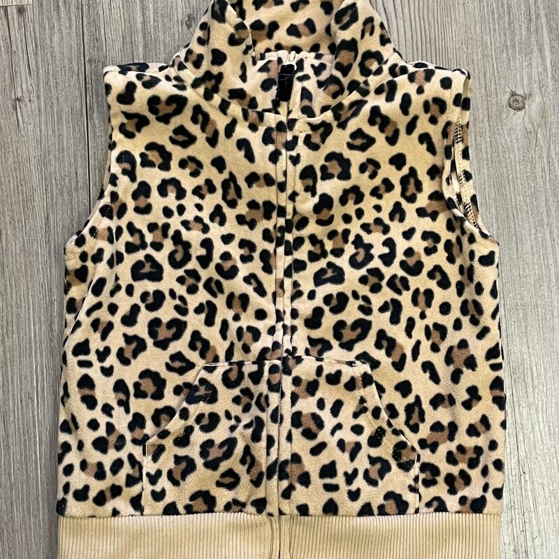 Carters Fleece Zip Vest, Leopard, Size: 24M