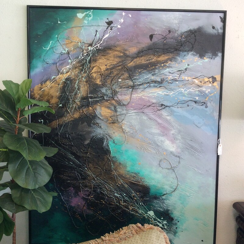 Colorful abstract on canvas.
