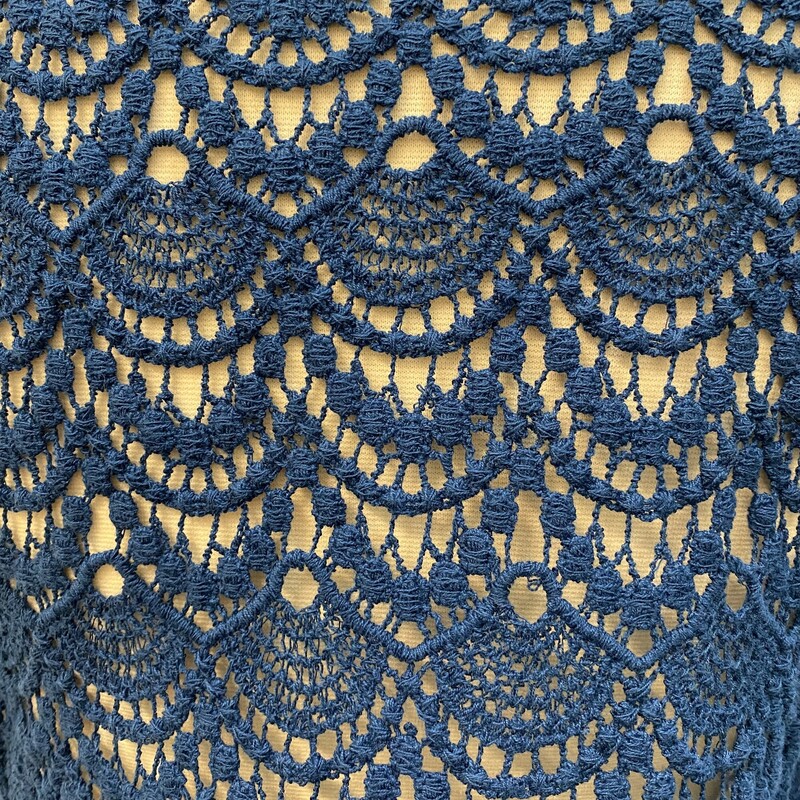NEW Koy Resort<br />
Hampton Crochet Back Dress<br />
Bay Blue, White, and Gray<br />
Size: XLarge