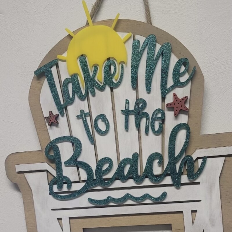 Take me to the Beach wall chair hanger