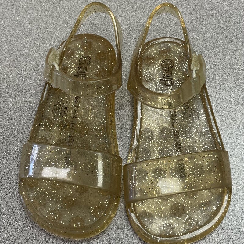 Gap Jelly Sandals, Gold, Size: 5T