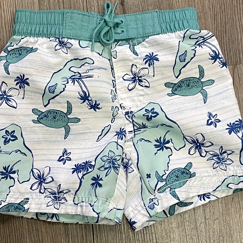 Old Navy Swimming Shorts, Mint, Size: 6-12M