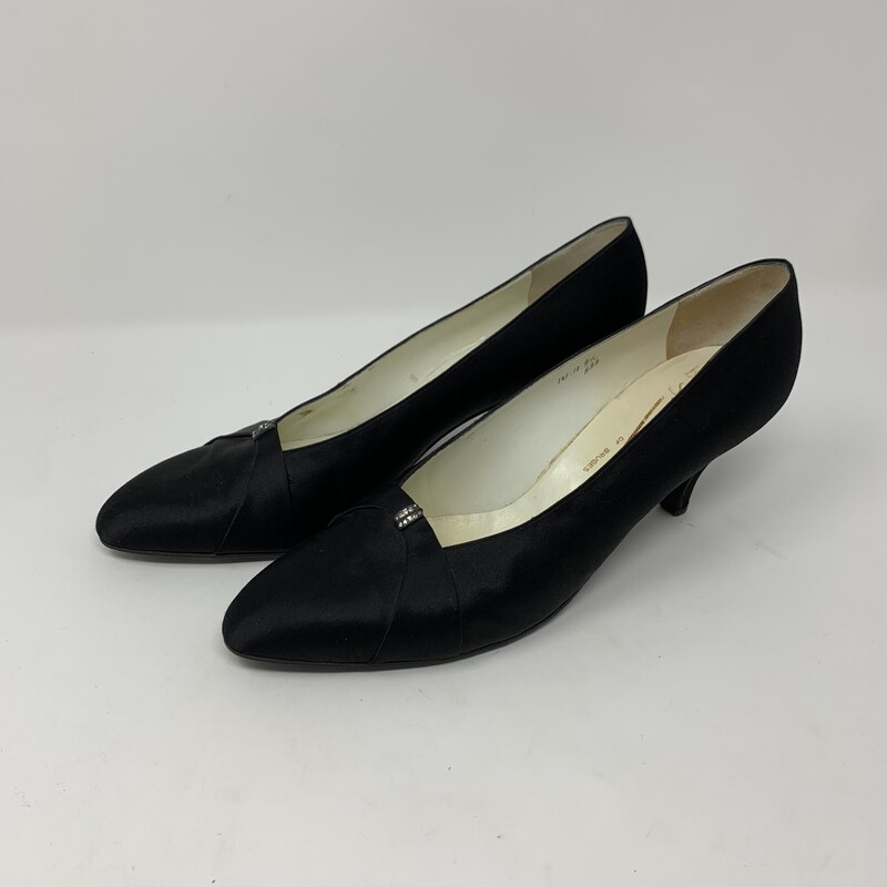 Vintage Belgian Shoes, Black, Size: 7.5