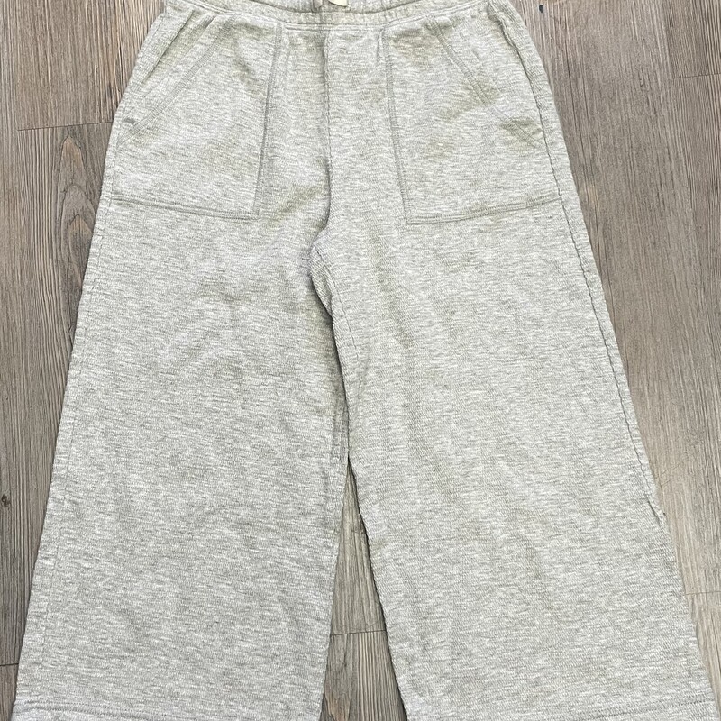 Gap Knit Wide Capri Pants, Grey, Size: 12Y