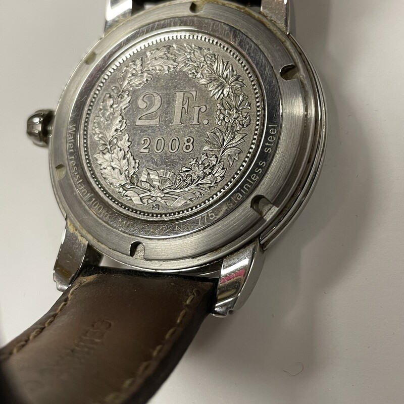 Gevril, Swiss Moonphase Watch, Slv-lthr, Size: OS