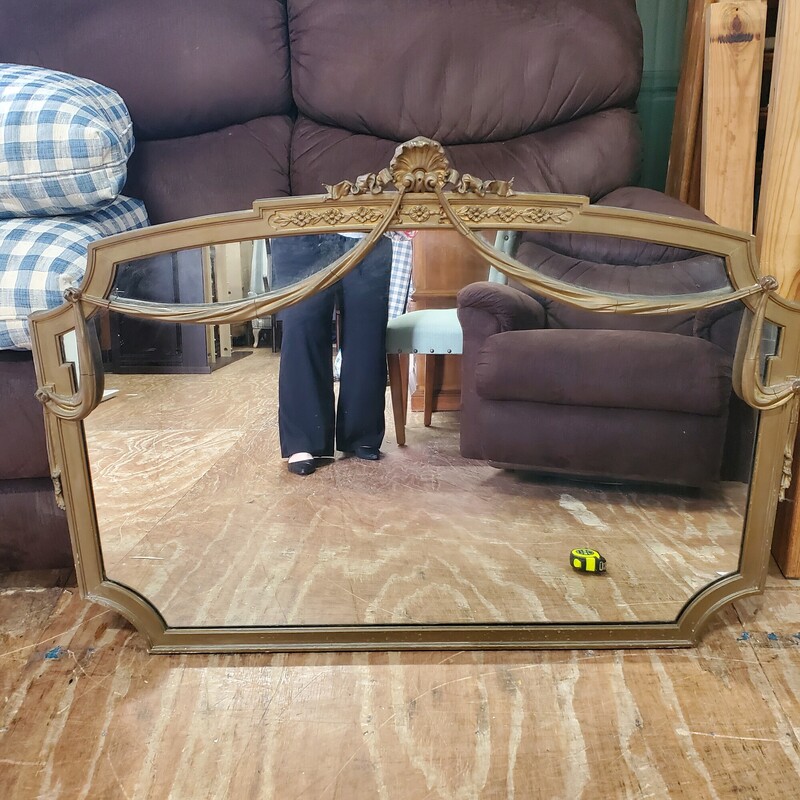 Gilt Frame Mirror-Rectang