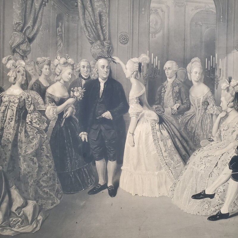 Franklin @ French Court, Sepia, Size: 48x38