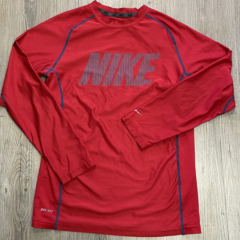 Nike Active LS Tee, Red, Size: 12-14Y