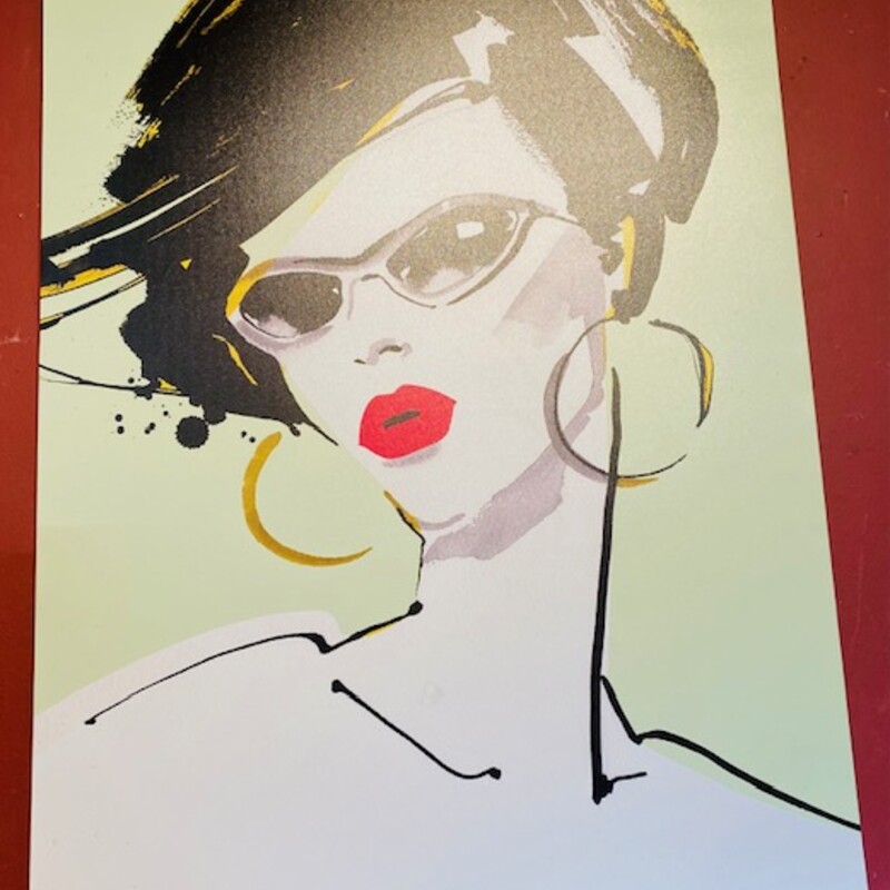 Sunglasses Wall Canvas
LtGreen Black Yellow Grey White
Size: 30x41H
Aasha Ramdeen, a California-based freelance artist and illustrator, excels in fine arts, textile design, and fashion illustration.