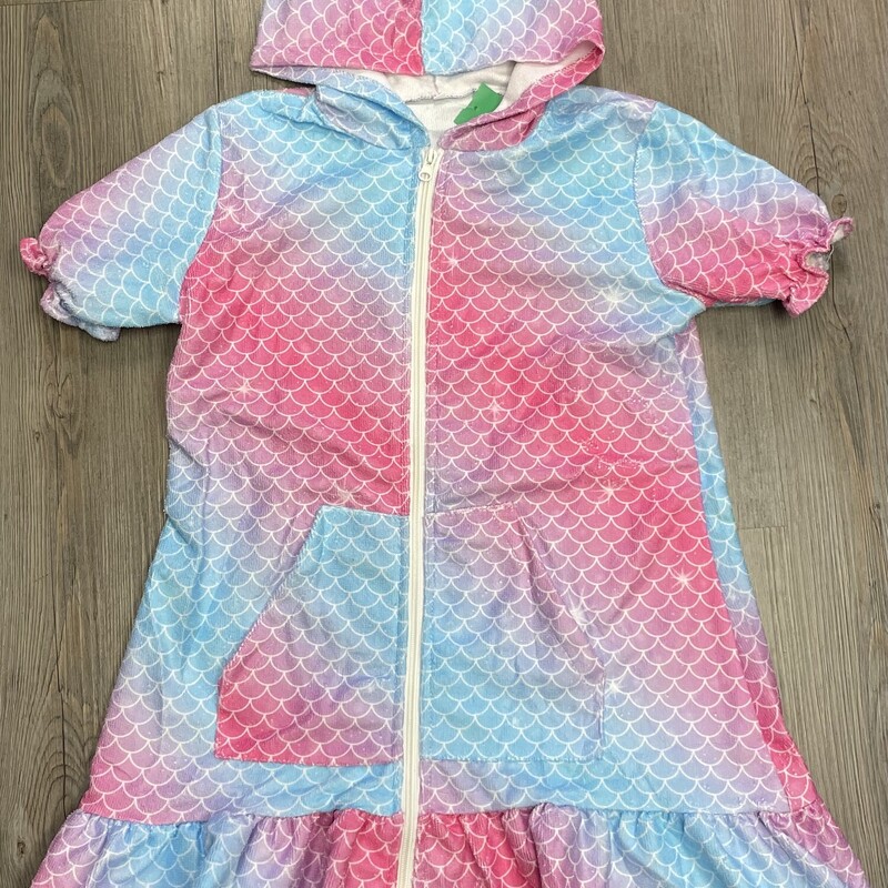 Hooded Zip Cover Up, Multi, Size: 8Y