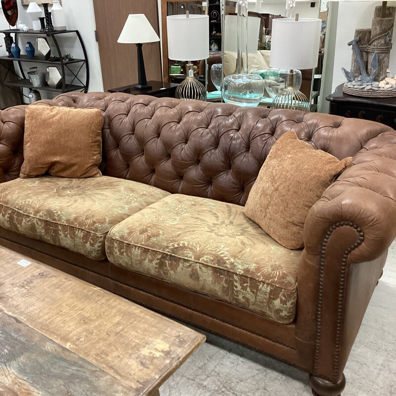 Chesterfield Leather Sofa Chic & Cozy Consignment Furniture